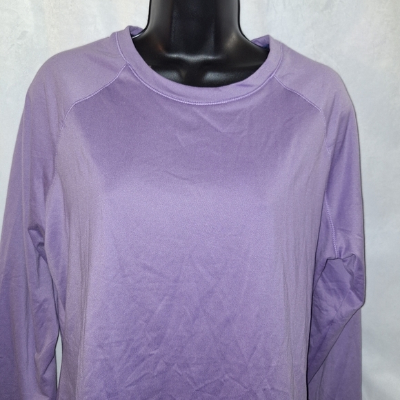 Climate Right Tops - Purple Relaxed Long Sleeve Shirt